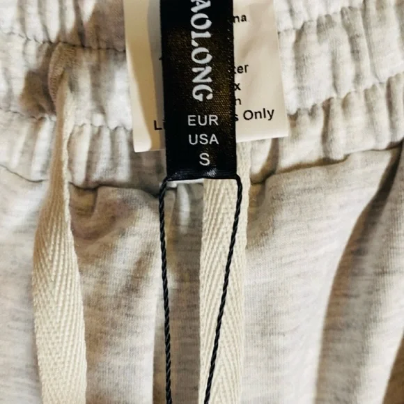 NEW Ash Gray Drawstring Waist Straight Leg Lounge Pants in sz Small - Picture 2 of 6